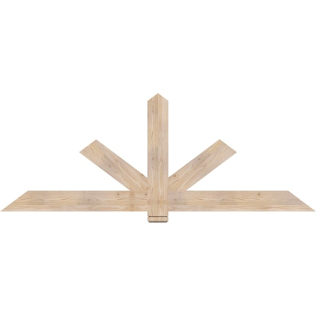 Ekena Millwork Kennewick Smooth Timber Gable Bracket, Douglas Fir, 84"W x 31"H x 1 1/2"D x 5 1/2"F, 9/12 Pitch GBW084X31X0206KEN00SDF